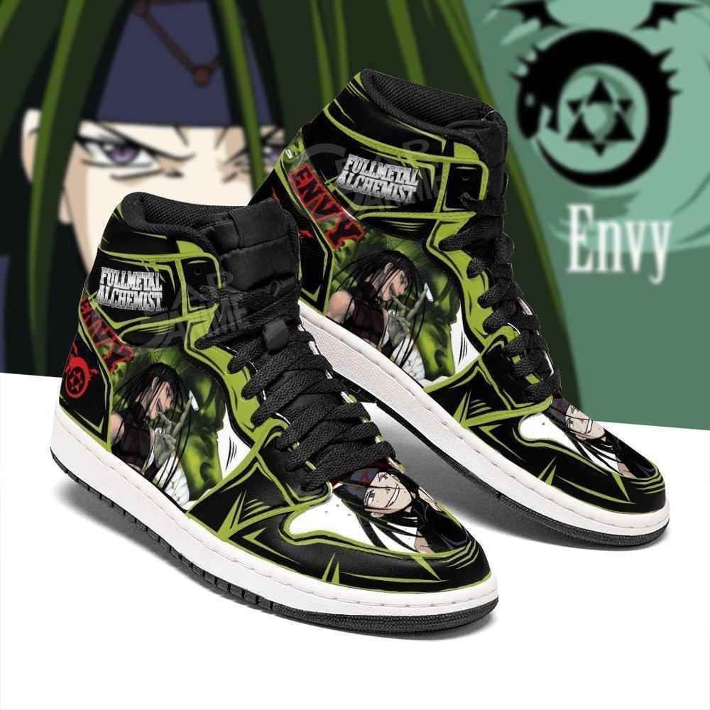 Envy Shoes Boots Fullmetal Alchemist Anime Sneakers Shoes Air Jd Retro Sneakers V1139