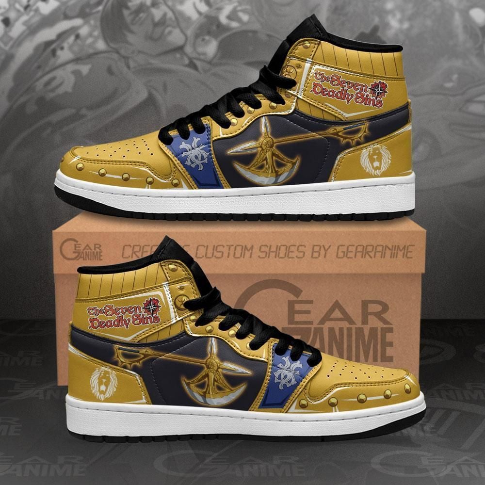 Escanor Lion’S Sin Of Pride Anime Shoes Air Jd Retro Sneakers V1145