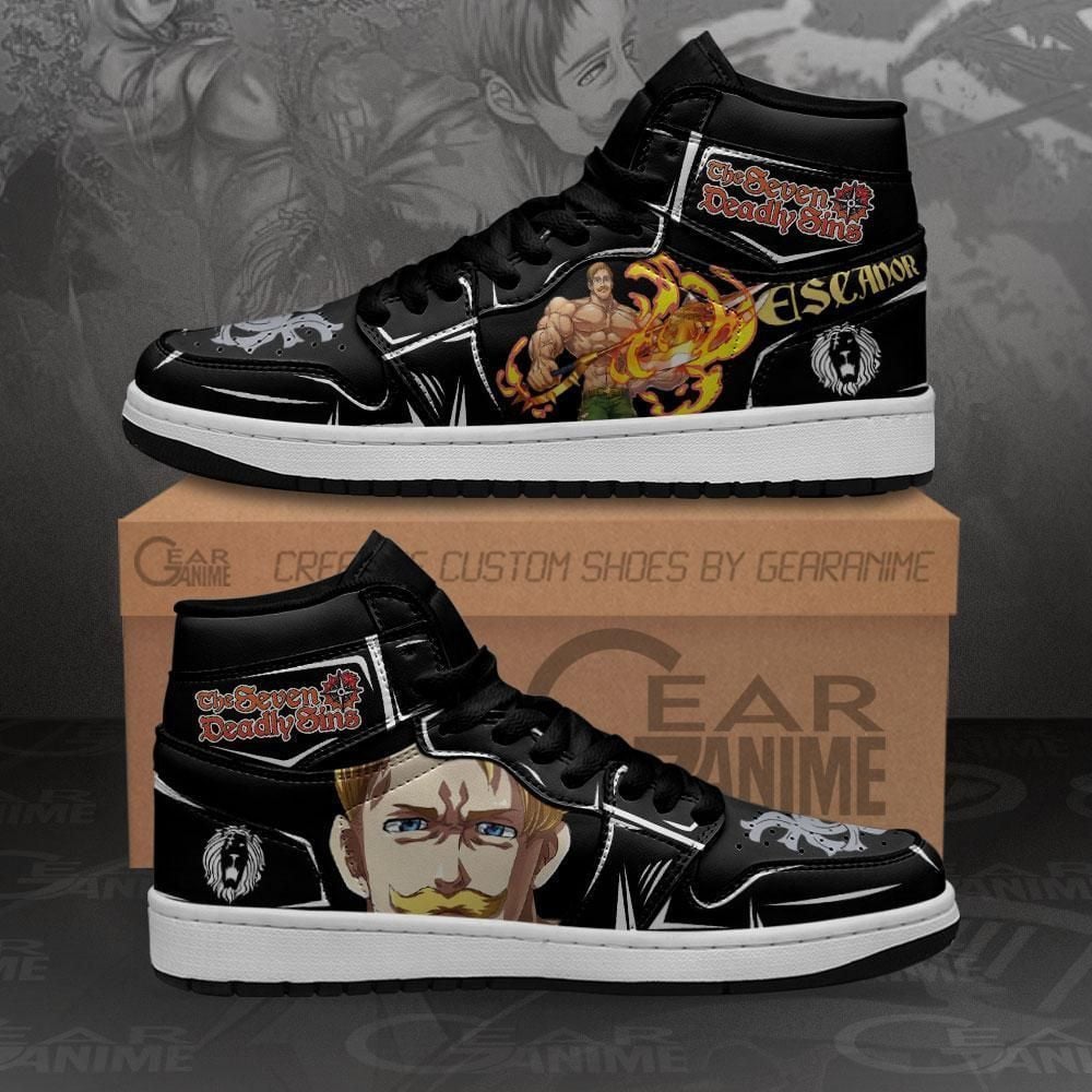 Escanor Lion’S Sin Of Pride Anime Shoes Air Jd Retro Sneakers V1146