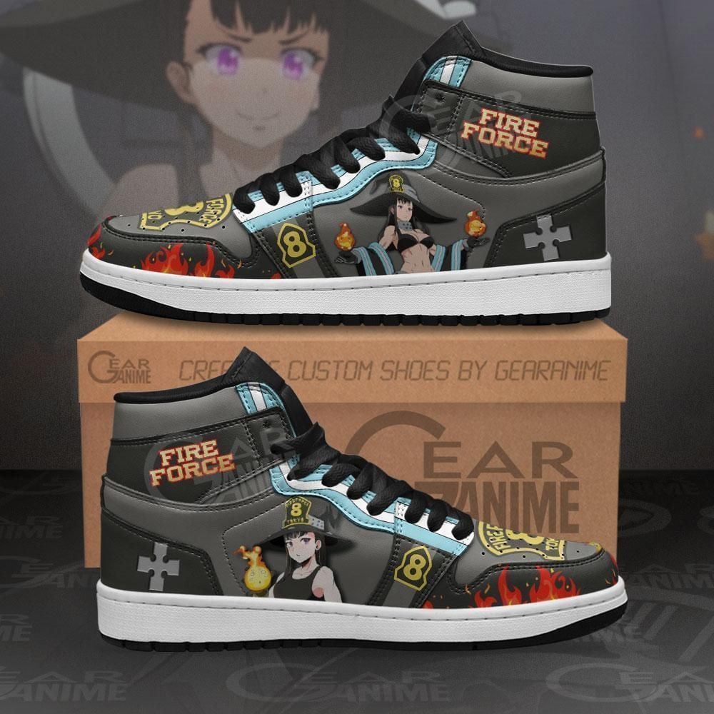 Fire Force Maki Oze Custom Anime Shoes Air Jd Retro Sneakers V1204