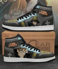 Fire Force Takehisa Hinawa Custom Anime Shoes Air Jd Retro Sneakers V1210