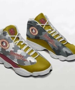 Florida State Seminoles Football Ncaaf Camo Air Jd13 Sneaker Shoes VJD169