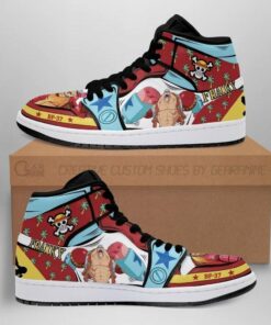 Franky Boots Straw Hat Priates One Piece Anime Shoes Air Jd Retro Sneakers V1242