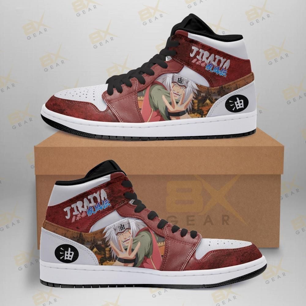 Funny Jiraiya Naruto Anime Shoes Air Jd Retro Sneakers V1282