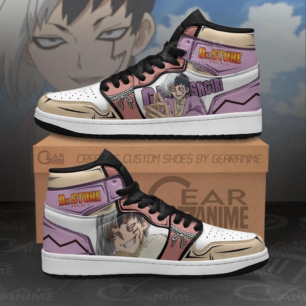 Gen Asagiri Dr. Stone Custom Anime Shoes Air Jd Retro Sneakers V1331