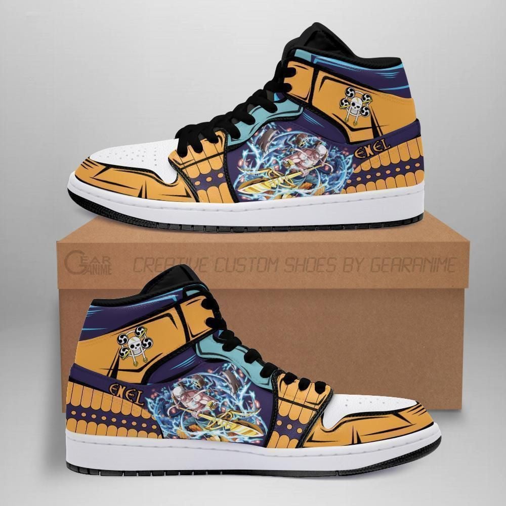 God Skypiea Enel One Piece Anime Fan Gift Shoes Air Jd Retro Sneakers V1386