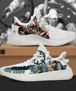 God Usopp Character One Piece Anime Shoes Sneakers yz1284