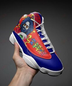 Grateful Dead Band Colorfull Bear Air Jd13 Sneaker Shoes VJD591