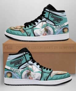 Haku Chihiro Boots J1 Spirited Away Anime Custom Shoes Air Jd Retro Sneakers V1578