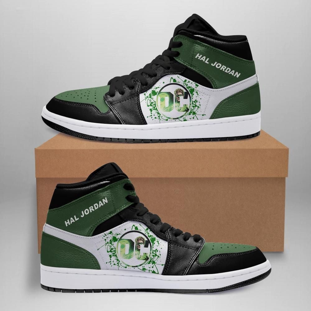 Hal Jordan Dc Comics Team Custom Eachstep Shoes Air Jd Retro Sneakers V1586