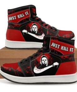 Halloween Michael Myers Just Kill It 1 High Shoes Air Jd Retro Sneakers V1587