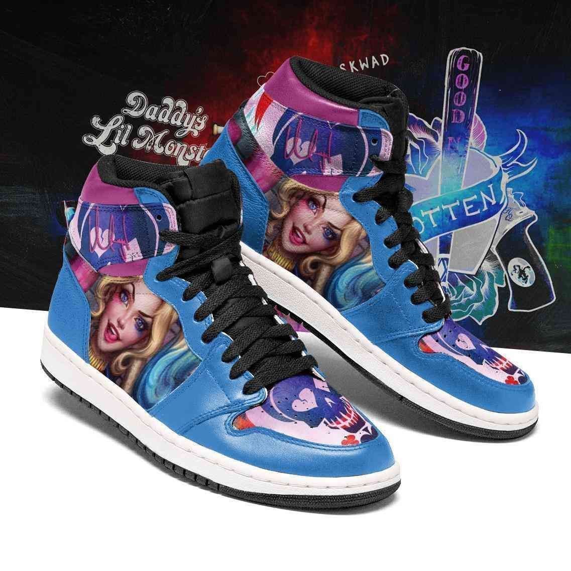 Harleyquinn Dc Comics Shoes Air Jd Retro Sneakers V1608