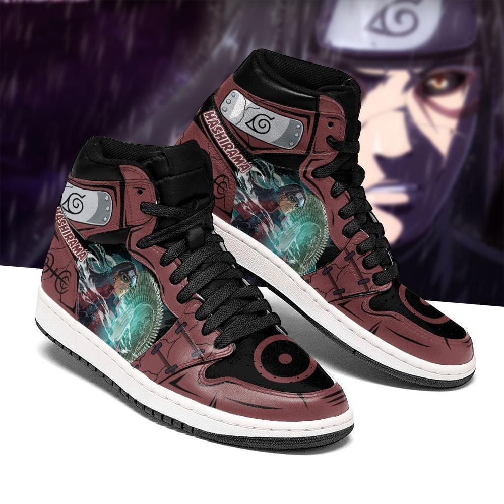 Hashirama Senju Shoes Jutsu Naruto Anime Sneakers Shoes Sport V1629