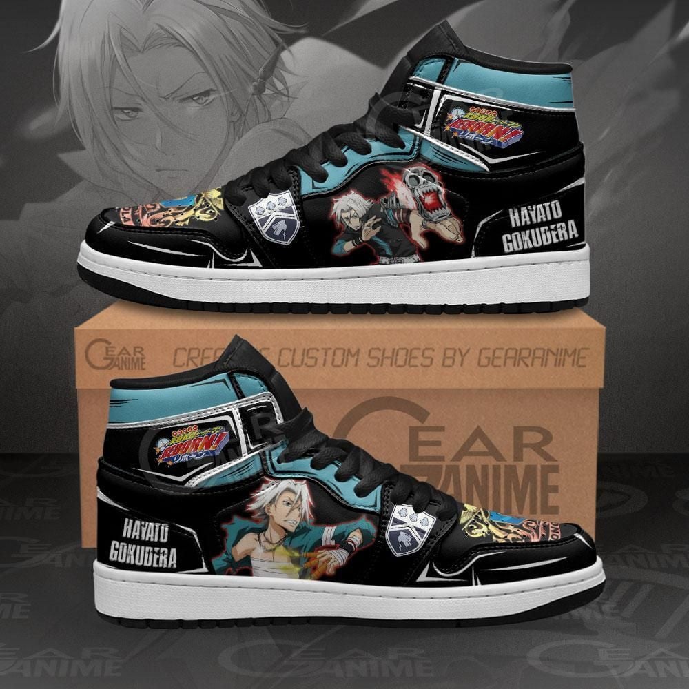 Hayato Gokudera Hitman Reborn Anime Mn11 Shoes Air Jd Retro Sneakers V1642