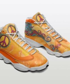 Hippie Peace Sign Retro Air Jd13 Sneaker Shoes VJD900