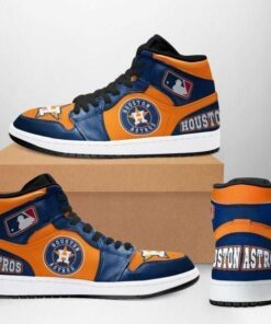 Houston Astros Mlb Baseball Team Custom Eachstep Shoes Air Jd Retro Sneakers V1698