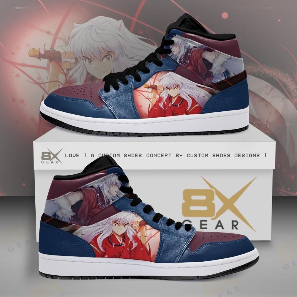 Inuyasha Kikyo Bellflower Anime Shoes Air Jd Retro Sneaker V1863