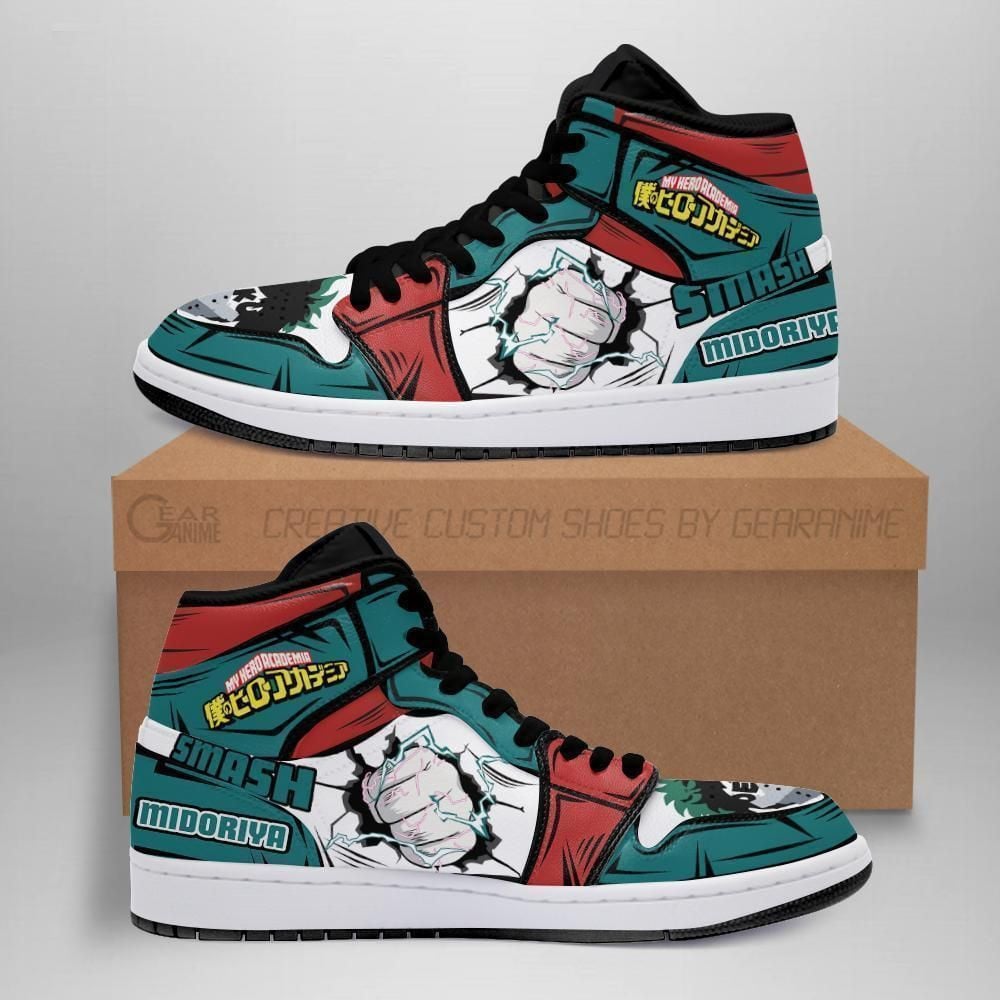 Izuku Midoriya Skill My Hero Academia Sneakers Anime Shoes Sport V1921