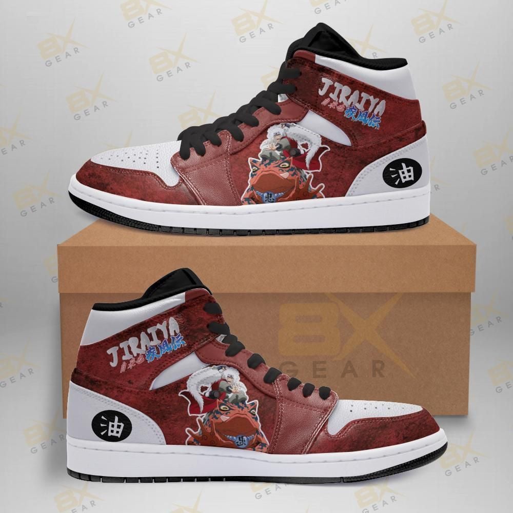 Jiraiya Shoes Toad Sage Naruto Anime Sneakers Shoes Air Jd Retro Sneakers V1973