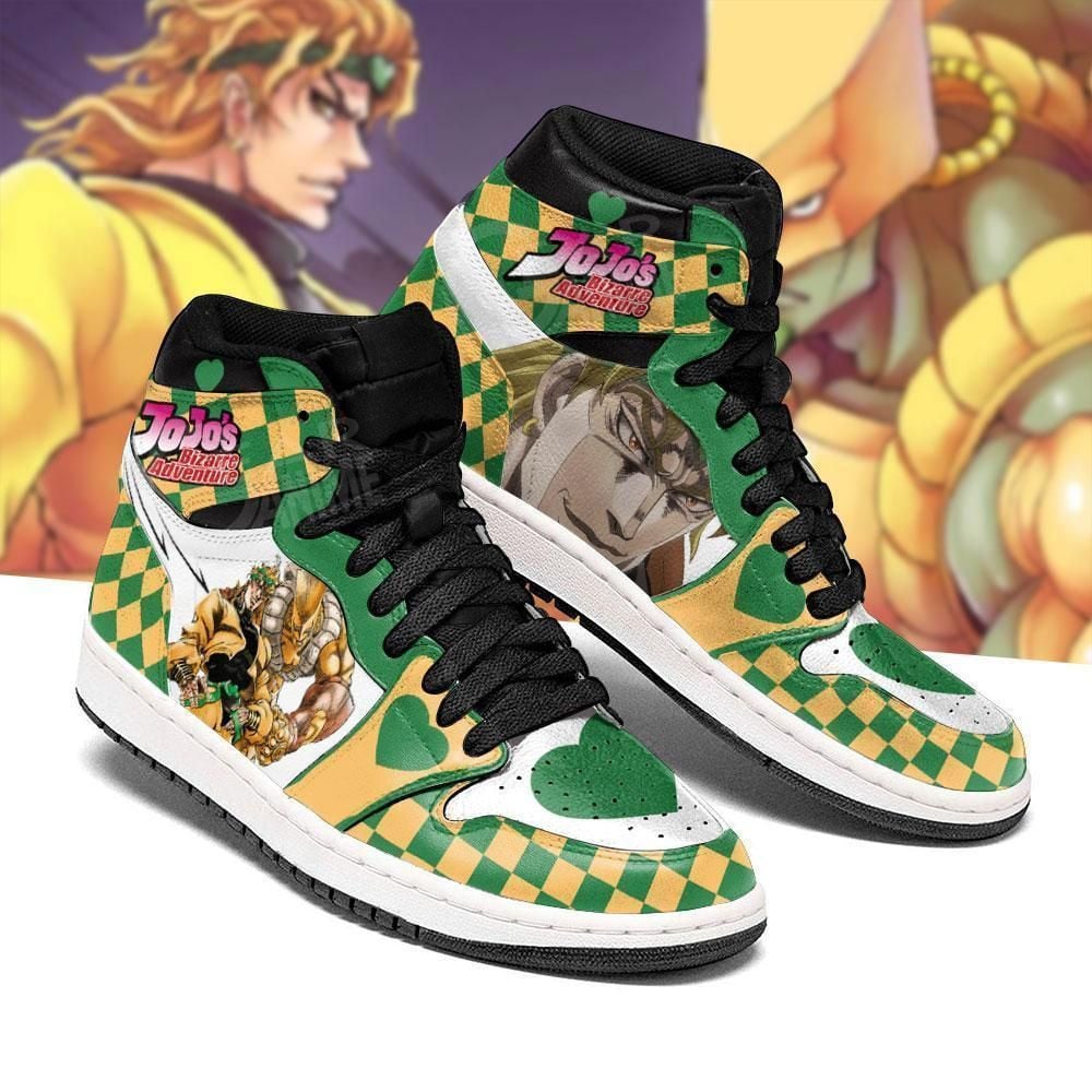 Jojo’S Bizarre Adventure Giorno Giovanna Anime Shoes Air Jd Retro Sneakers V1989