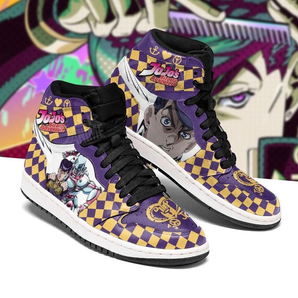 Jojo’S Bizarre Adventure Josuke Higashikata Anime Shoes Air Jd Retro Sneakers V1992