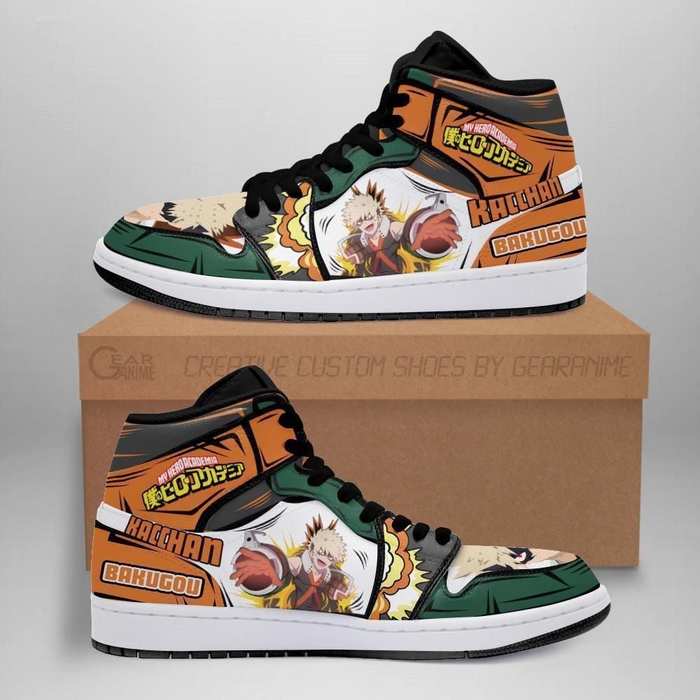 Katsuki Kacchan Custom My Hero Academia Anime Shoes Air Jd Retro Sneakers V2110