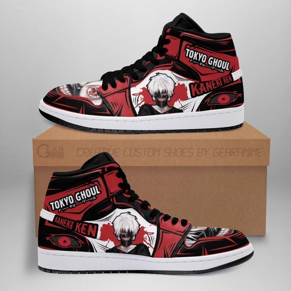 Ken Kaneki Tokyo Ghoul Anime High Top Custom Shoes Air Jd Retro Sneakers V2118