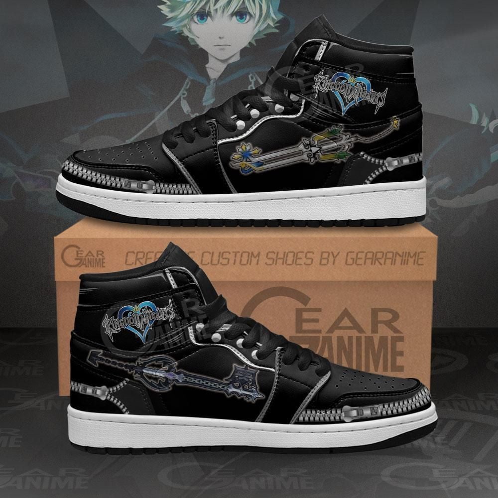 Kingdom Hearts Roxas Sword Anime Shoes Air Jd Retro Sneakers V2146