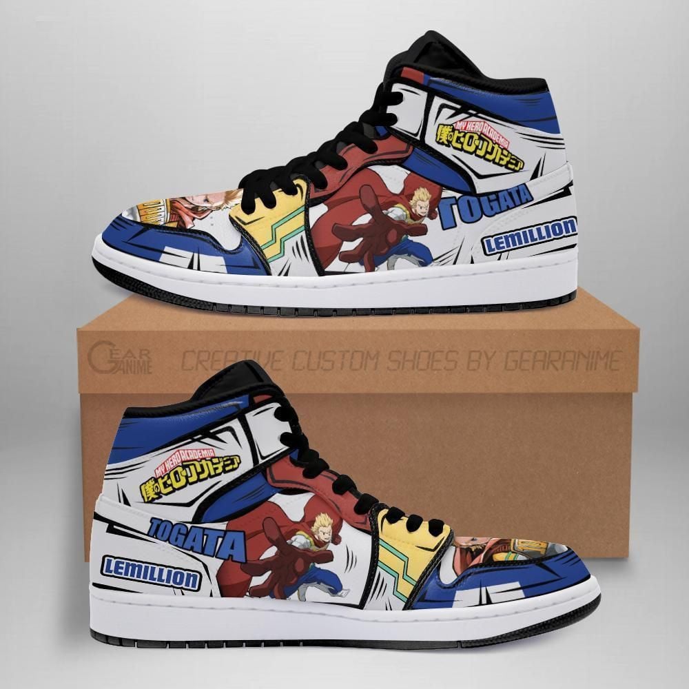 Lemillion Mirio Custom My Hero Academia Anime Shoes Air Jd Retro Sneakers V2246