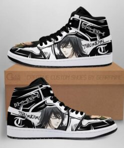 Light Teru Mikami Boots Custom Death Note Anime Shoes Air Jd Retro Sneakers V2268