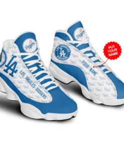 Los Angeles Dodgers Mlb Baseball Air Jd13 Sneaker Shoes VJD752