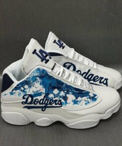 Los Angeles Dodgers Mlb Baseball Team Air Jd13 Sneaker Shoes VJD802