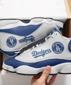 Los Angeles Dodgers Mlb Football Team Air Jd13 Sneaker Shoes VJD430