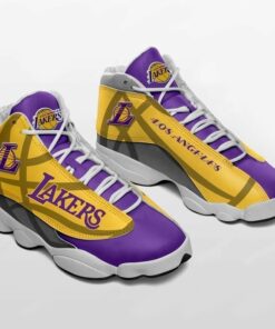 Los Angeles Lakers Nba Football Teams Air Jd13 Sneaker Shoes VJD582