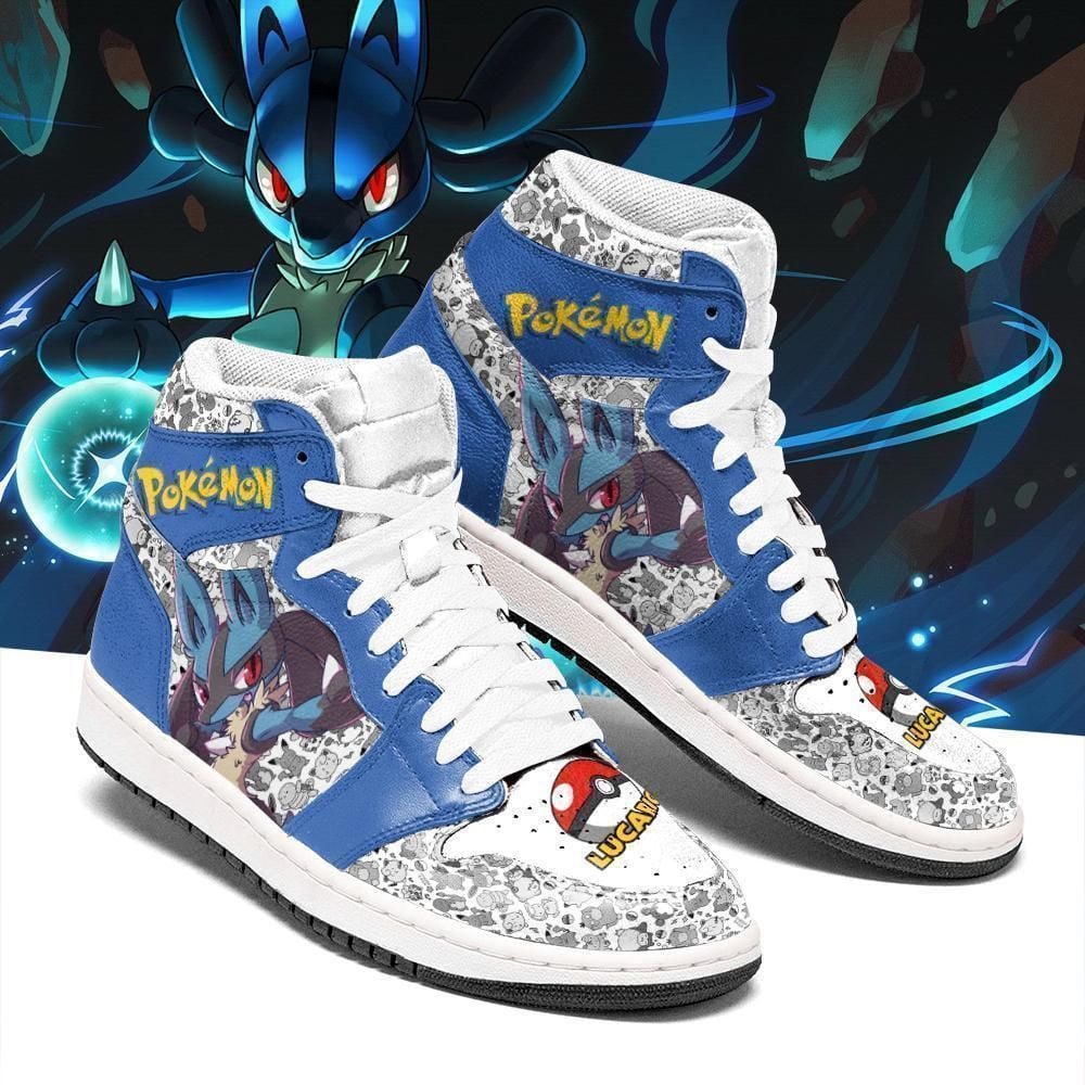 Lucario Cute Pokemon Sneakers Shoes Sport V2371