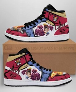 Luffy Straw Hat Priates One Piece Anime Fan Gift Shoes Air Jd Retro Sneakers V2374