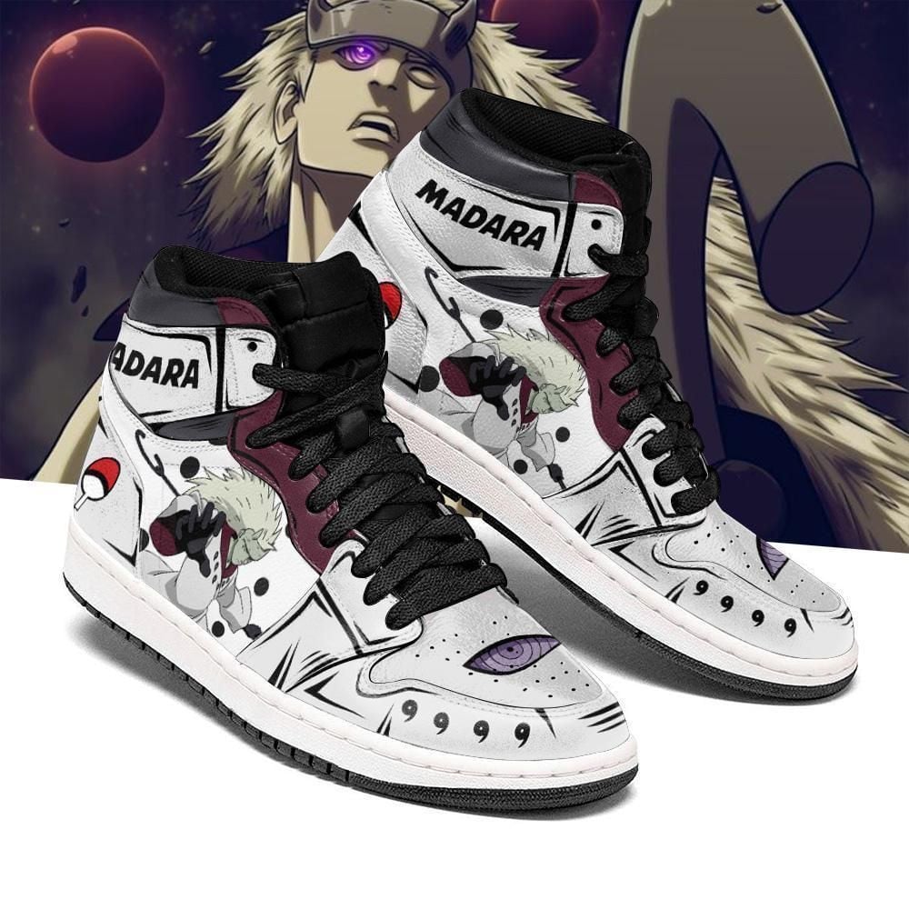 Madara Rikudou Naruto Anime Costume Shoes Air Jd Retro Sneakers V2377