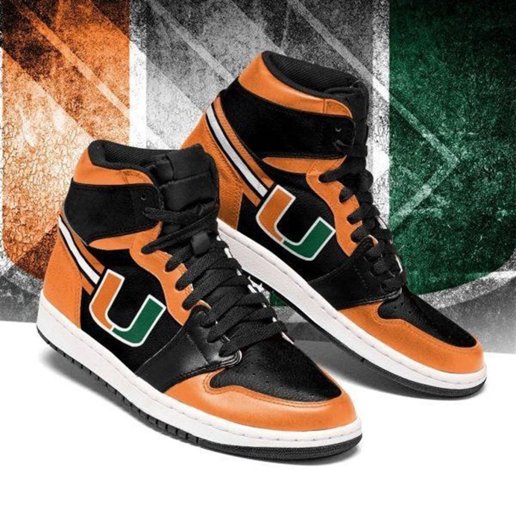 Miami Hurricanes American Football Custom Shoes Air Jd Retro Sneakers V2458