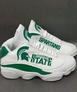 Michigan State Spartans Football Ncaaf Teams Air Jd13 Sneaker Shoes VJD449