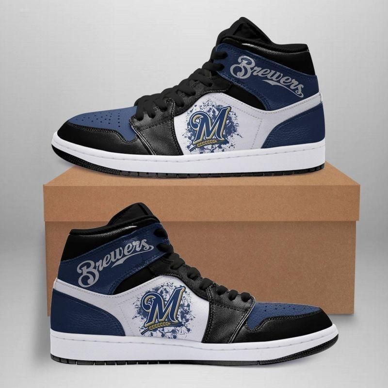 Milwaukee Brewers 2 Mlb Shoes Air Jd Retro Sneakers V2486