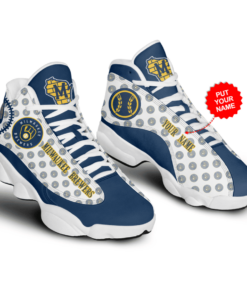 Milwaukee Brewers Mlb Baseball Air Jd13 Sneaker Shoes VJD159