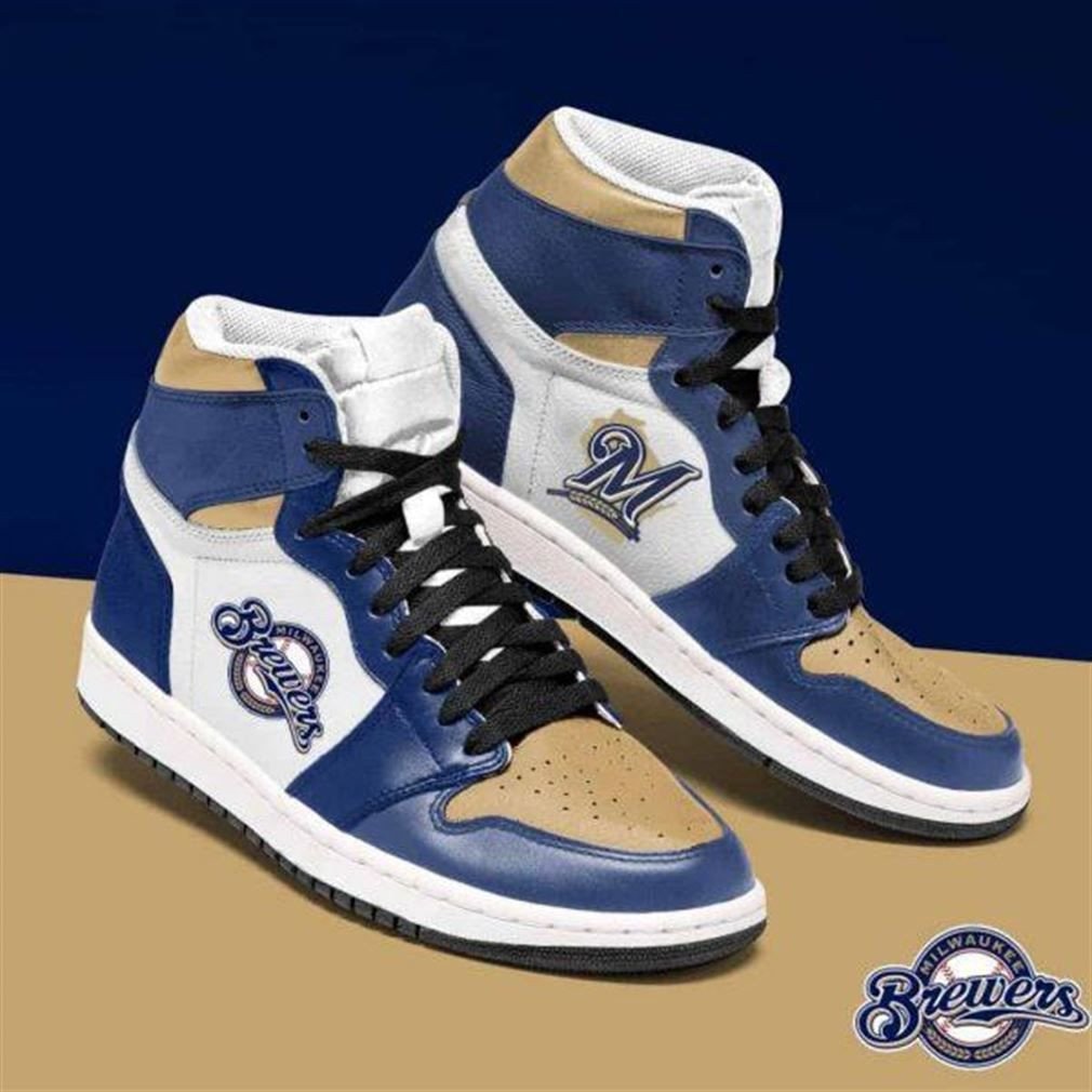 Milwaukee Brewers Mlb Baseball Shoes Air Jd Retro Sneakers V2488