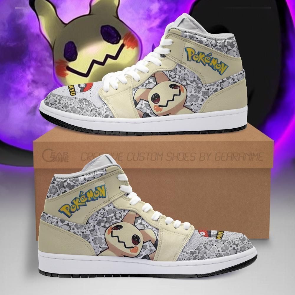 Mimikyu Boots Cute Pokemon Anime Shoes Air Jd Retro Sneakers V2501