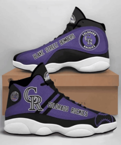 Mlb Colorado Rockies Teams Football Air Jd13 Sneaker Shoes VJD706