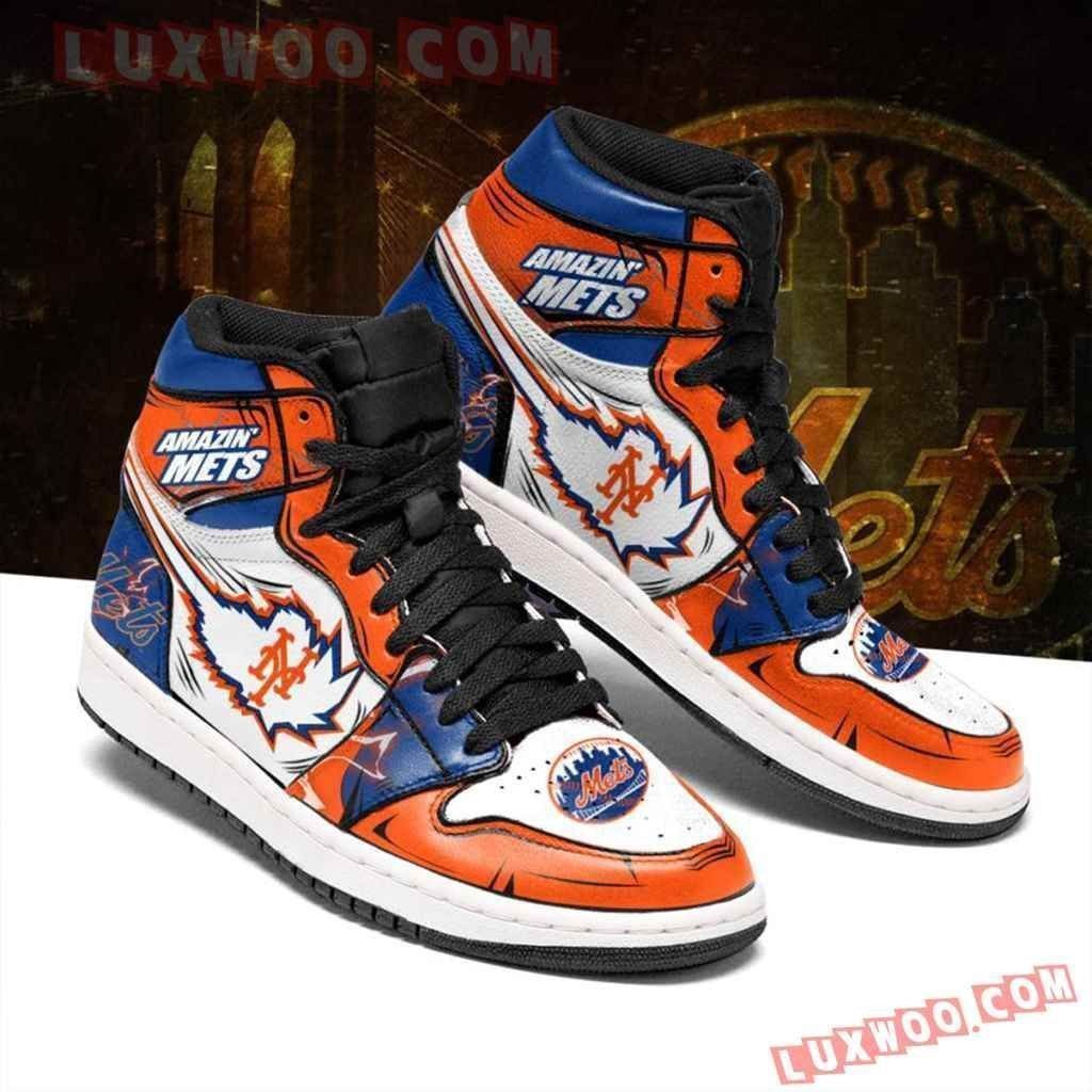 Mlb New York Mets Shoes Air Jd Retro Sneakers V2552