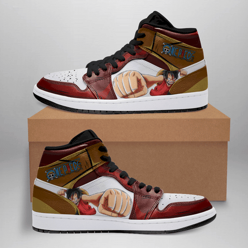 Monkey D Luffy Gear 4 One Piece Anime Shoes Air Jd Retro Sneakers V2575