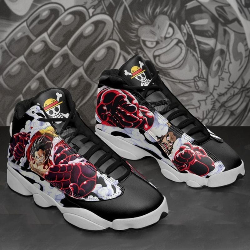 Black Cover Manga Anime Five-Leaf Clover Air Jd13 Sneaker Shoes VJD485