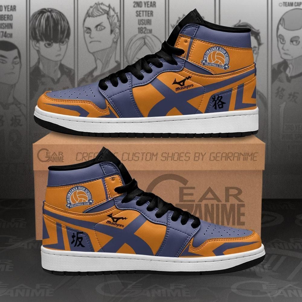 Mujinazaka High Haikyuu Custom Anime Shoes Air Jd Retro Sneakers V2597