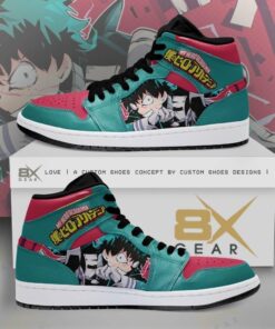 My Hero Academia Jordan Izuku Midoriya Attack For Fan Anime Shoes Air Jd Retro Sneakers V2622