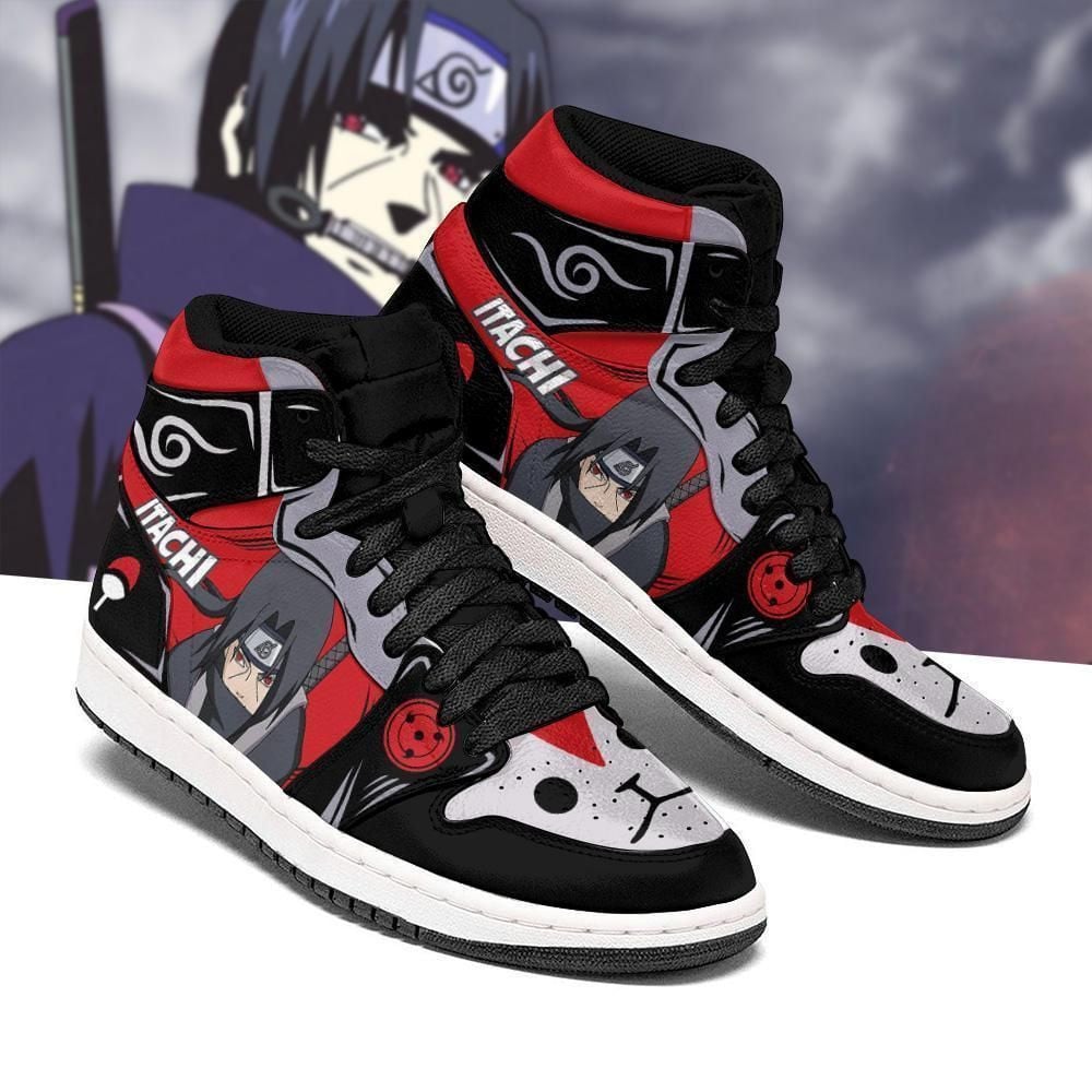 Naruto Itachi Eyes High Top Costume Anime Shoes Air Jd Retro Sneakers V2647